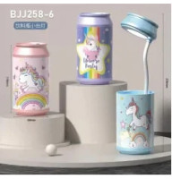 Маленькая настольная лампа в форме единорога с подставкой для ручек