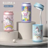 Маленькая настольная лампа в форме единорога с подставкой для ручек