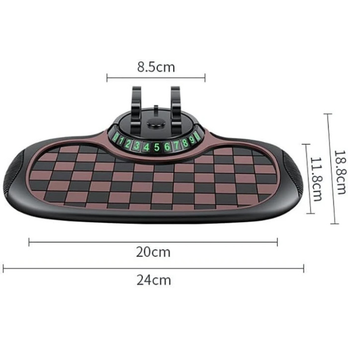 Багатофункційний автомобільний нековзний килимок AND 5238