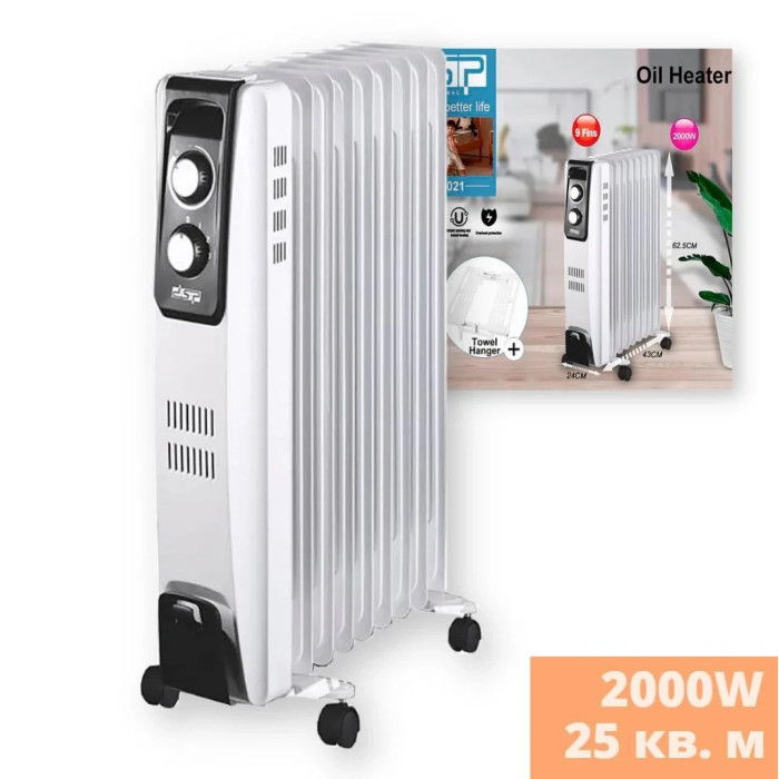 Обогреватель масляный радиаторный DSP KD3021