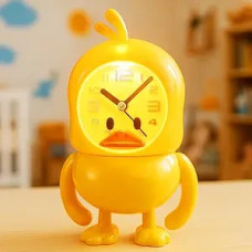 Настільна лампа, світильник із годинником і будильником Little Duck