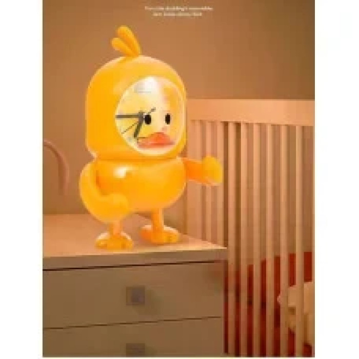 Настільна лампа, світильник із годинником і будильником Little Duck