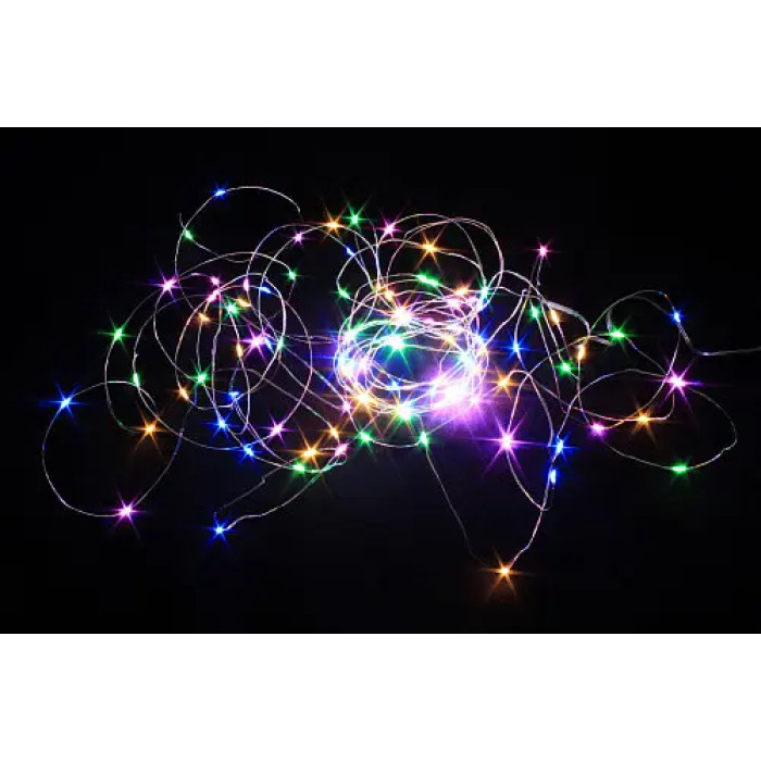 Xmas гірлянда 30 Led 3M на мідному дроті (Крапля роси) мультиколірна від батарейок + USB