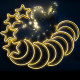 Xmas гирлянда теплый белый луна 5 звезда 4 3м*0.7м