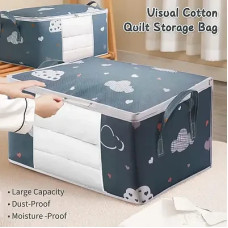 Органайзер для зберігання постільної білизни Handy Home — 54x34x24 см, синій