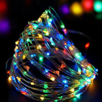 Xmas гирлянда 200 LED медная проволока капля росы 20м мультицветная от 220V