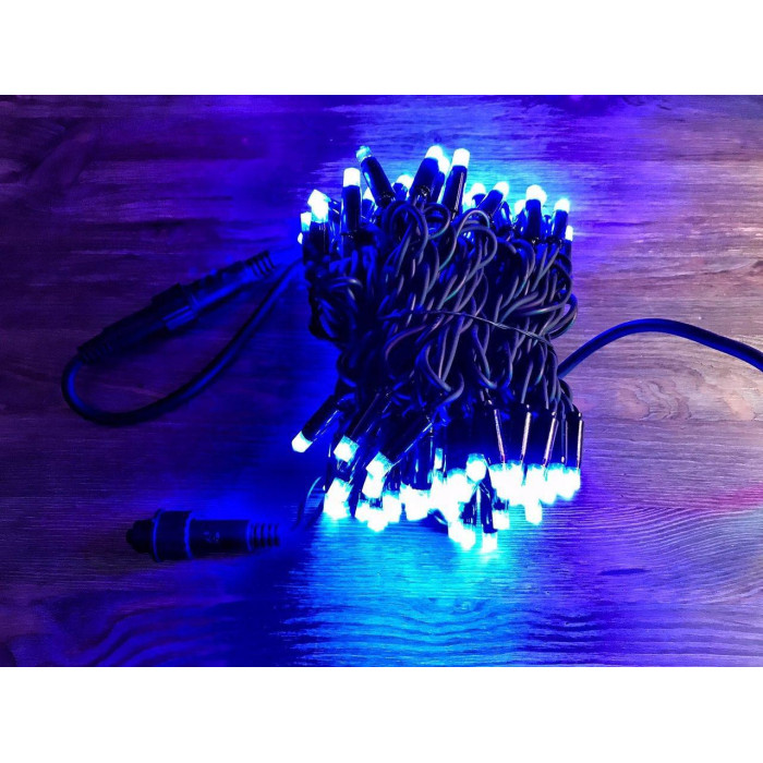 Xmas гірлянда LED 100L 3.3 Line B-1 Синя 10 м Вулична + з'єднання