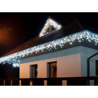 Xmas гирлянда LED 120 3.3Line Short curtain (Сосульки/Бахрома) W-1 Белая 5м Ул.+соед.