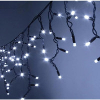 Xmas гірлянда LED 120 3.3Line Short curtain (Сосульки/Бахрома) W-2 Біла 5 м Ул.+соїд.