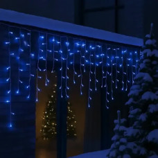 Xmas гірлянда LED 200 3.3Line Short curtain (Сосульки/Бахрома) B-1 Синя 10M*1.5M Ул.+соїд.