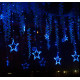 Xmas гірлянда STAR CURTAIN 12 BLUE Зірки 3 м*80 см*50 см
