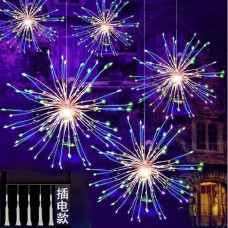 XMAS Гірлянда мідний дріт Штора феєрверк 500 M-7 3.0 м х 0.3 м Мультиколірна