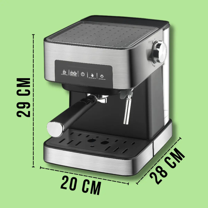 Кофеварка з подвійним циклом заварювання Domotec MS.136 1.6 л 850W