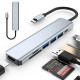 USB-хаб XoKo AC-500 Type-C to RJ45+HDMI+2xUSB 3.0 (XK-AC500-SL) AND 7 in 1