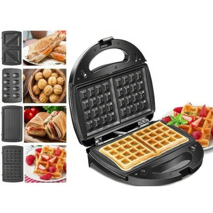 Мультимейкер зі знімними формами 4 в 1 Domotec MS-7704 1000 Вт