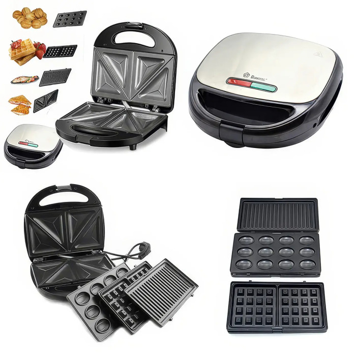 Мультимейкер зі знімними формами 4 в 1 Domotec MS-7704 1000 Вт