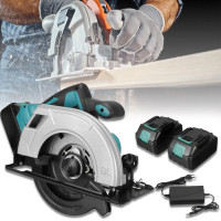Ручная дисковая пила 180 мм с 2 аккумуляторами 48 В