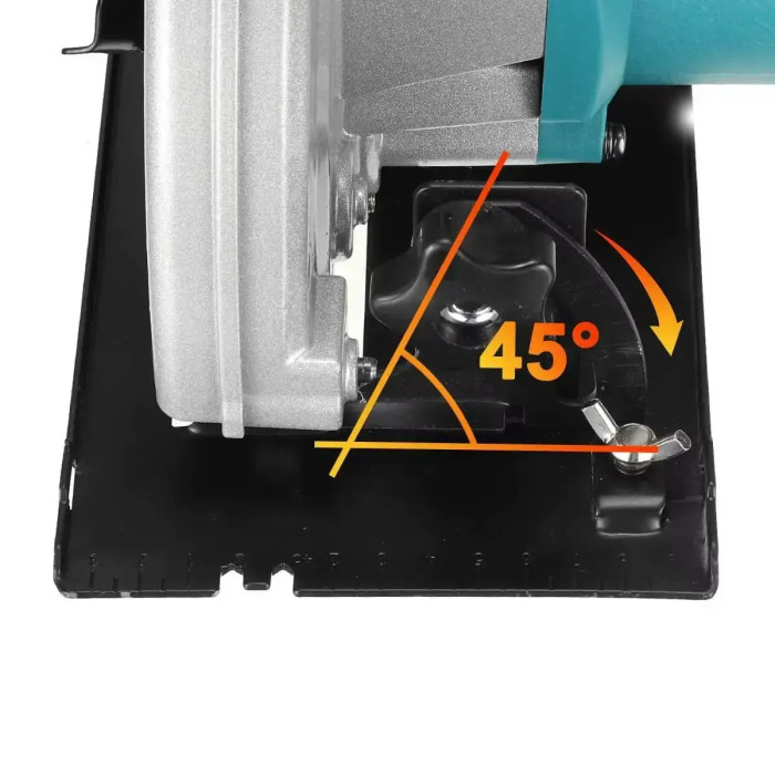 Ручна дискова пила 180 мм з 2 акумуляторами 48 В