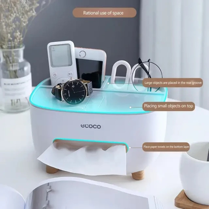 Контейнер для серветок, прихований тримач для телефона Tissue box AND-117