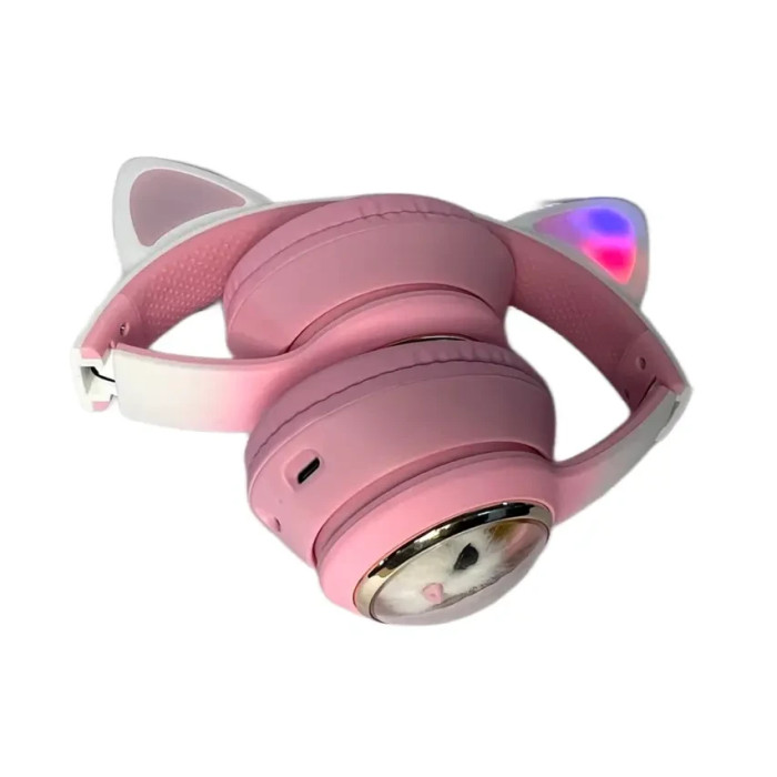 Навушники накладні Bluetooth Кішечка з вушками AKZ-09