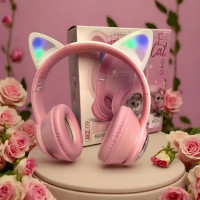 Наушники накладные Bluetooth Кошечка с ушками AKZ-09