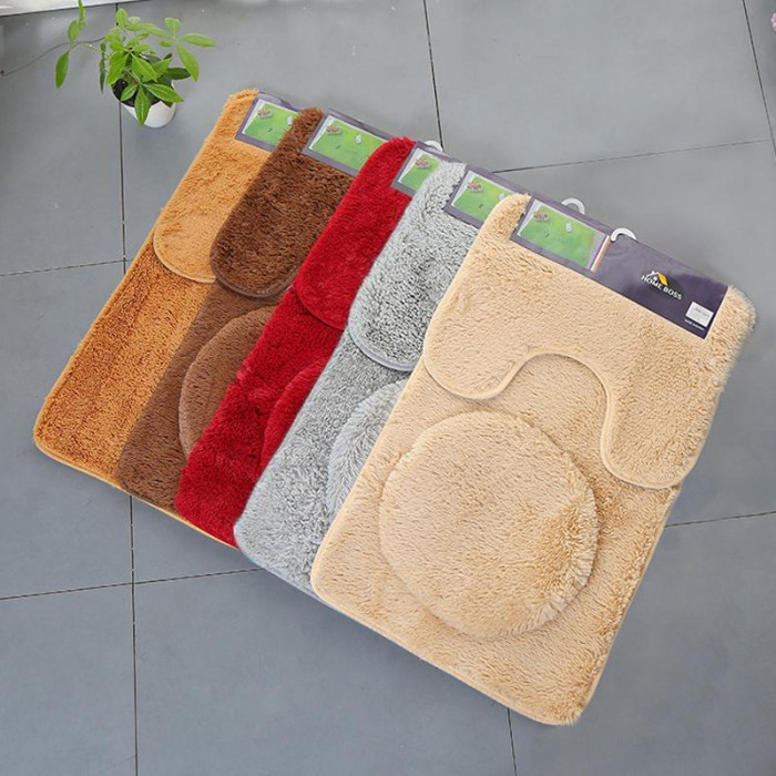 Набор ковриков для ванной 3 в 1