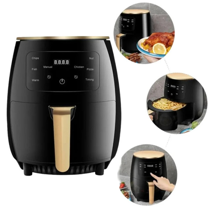 Електрична безоливна аерофритюрниця Maxtop — 6 л, 3600w