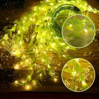 Гірлянда ЗЕЛЕНА ІВА 4 метри ТЕПЛИЙ AND SF-55 КОД 3638