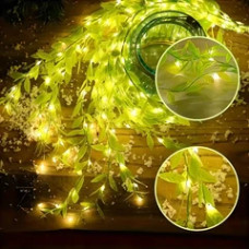 Гірлянда ЗЕЛЕНА ІВА 4 метри ТЕПЛИЙ AND SF-55 КОД 3638