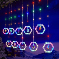 Гирлянда штора 10 МИКС Usb ВЕСЮЛЬКИ AND SF-48 код 3596