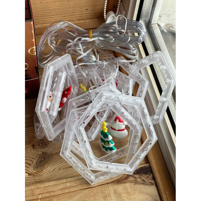 Гирлянда штора 10 МИКС Usb ВЕСЮЛЬКИ AND SF-48 код 3596