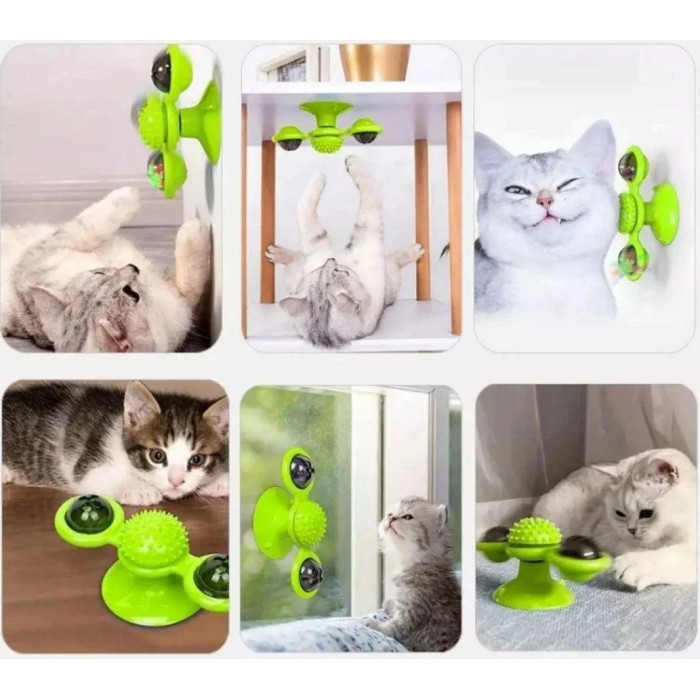 Іграшка для кота інтелектуальна Спіннер Rotate Windmill NJ-509