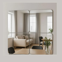 Квадратное мягкое зеркало 30х30см