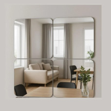 Квадратне м'яке дзеркало 30х30см