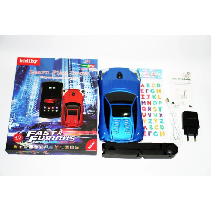 Дитячий планшет Kidiby у формі авто, під сім карту на Android, 7"