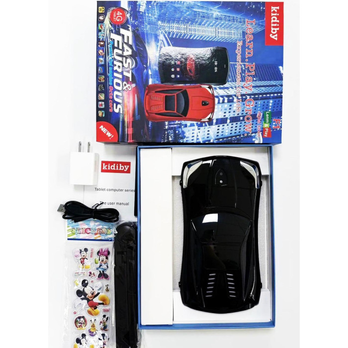 Дитячий планшет Kidiby у формі авто, під сім карту на Android, 7"
