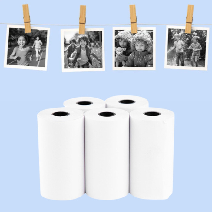 Термоумага для дитячого фото принтера 5 рулонів AND-64-10 400PCS