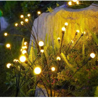 Набор декоративных ламп "Светлячок" 6 LED комплект 2шт светодиодов на солнечной батарее