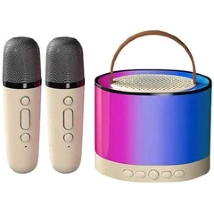 Портативна колонка K52 з Bluetooth і 2 караоке-мікрофонами