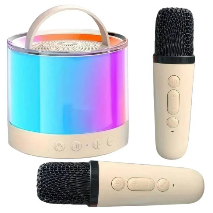Портативна колонка K52 з Bluetooth і 2 караоке-мікрофонами