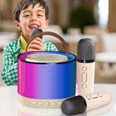 Портативна колонка K52 з Bluetooth і 2 караоке-мікрофонами