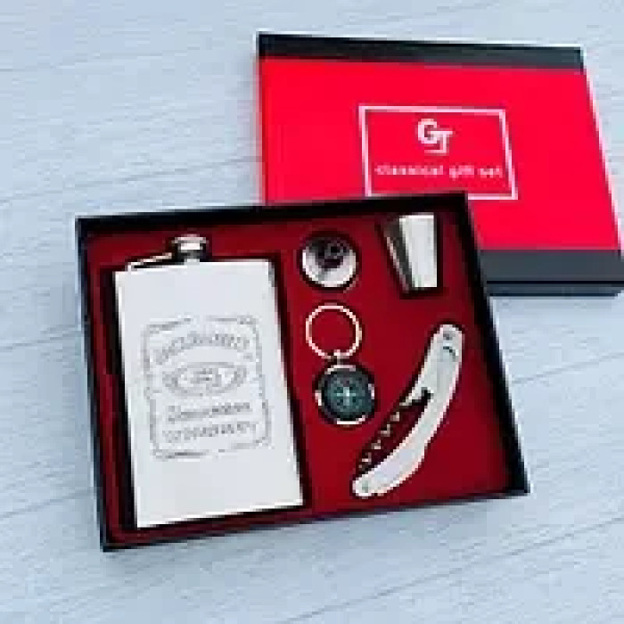 Подарунковий набір ФЛЯГА + Компас + Мультиніж wine jug AND 5508