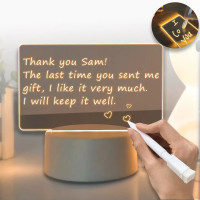 Нічник дошка для нотаток 12,5 х 17,5 см, від USB, 3 підсвітки, з Маркором LAMP 3D