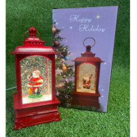 Різдвяний ліхтар прикраса настільна нічна лампа 802