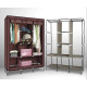Складной тканевый шкаф на 3 секции Storage Wardrobe 88130, 130х45х175 см