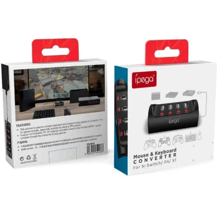 Перехідник для клавіатури та мишки до PS4/XBox/Switch IPega 9133