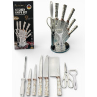 Набір ножів із неіржавкої сталі з підставкою Rainberg RB-2323