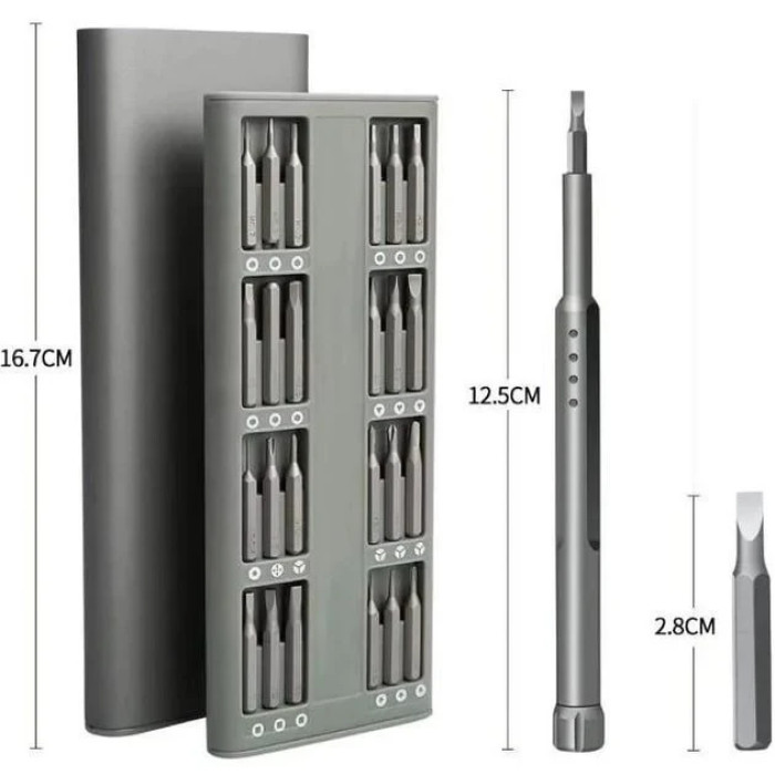 Викрутка у футлярі з 48 бітами