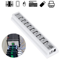 Розгалужувач USB HUB 10 PORTS 220V