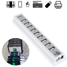 Розгалужувач USB HUB 10 PORTS 220V